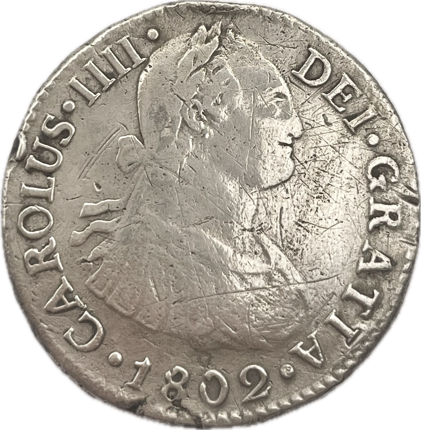 España Colonial - 1802 - Lima - 2 Reales