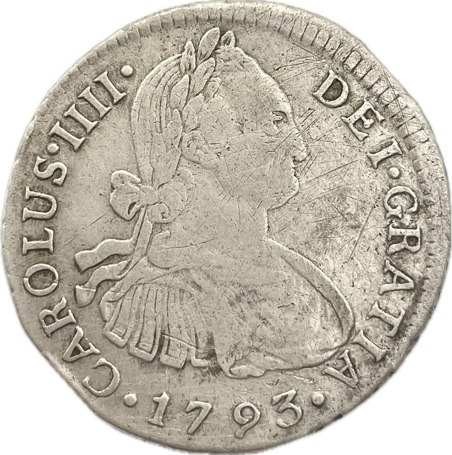 España Colonial - 1793 - Lima - 2 Reales