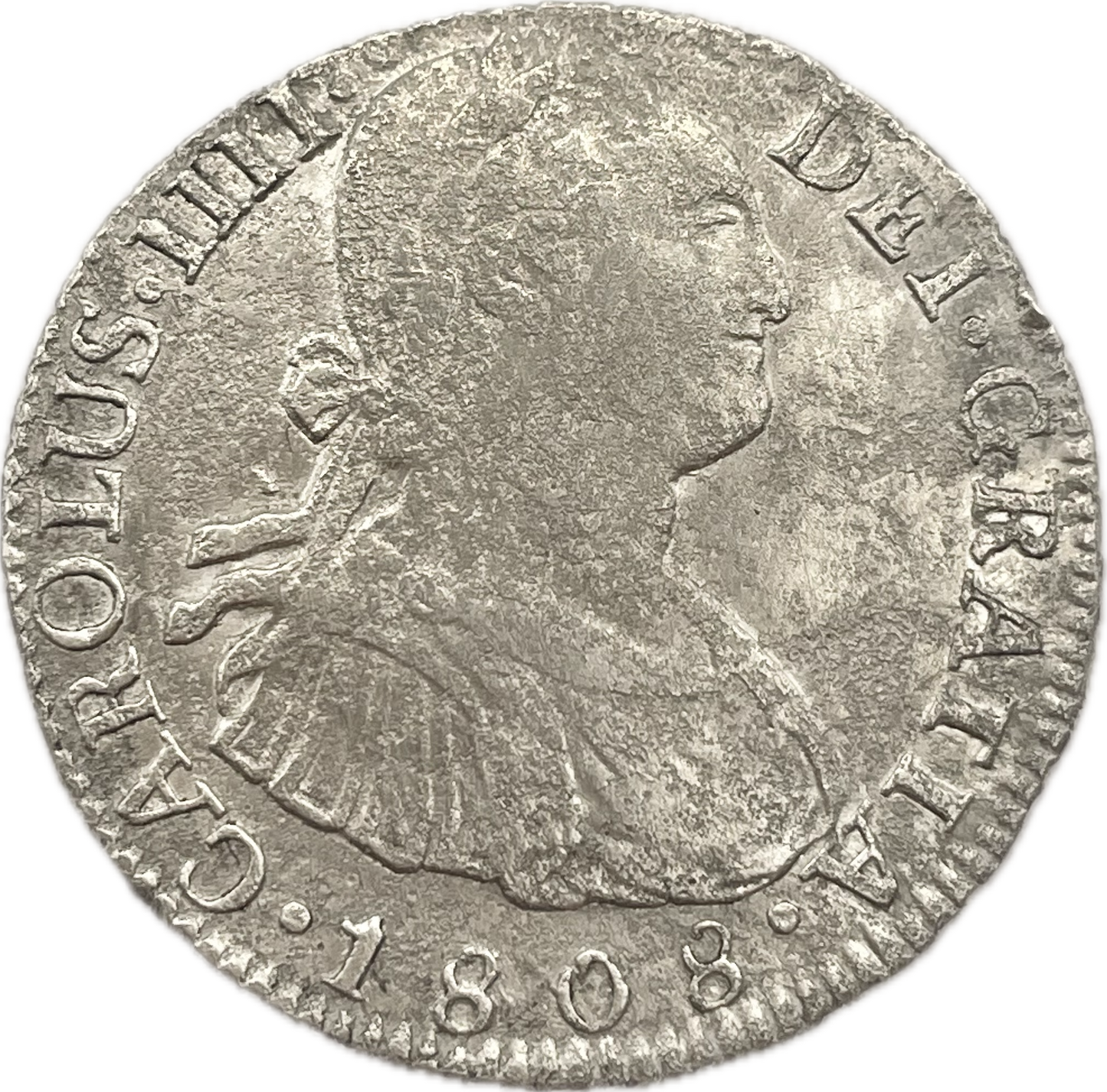 España Colonial - 1808 - Potosí - 2 Reales