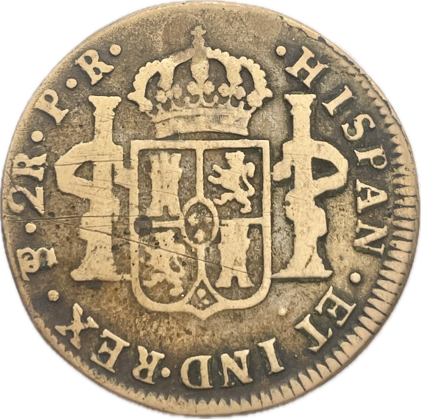 España Colonial - 1779 - Potosí - 2 Reales - Falsa de época
