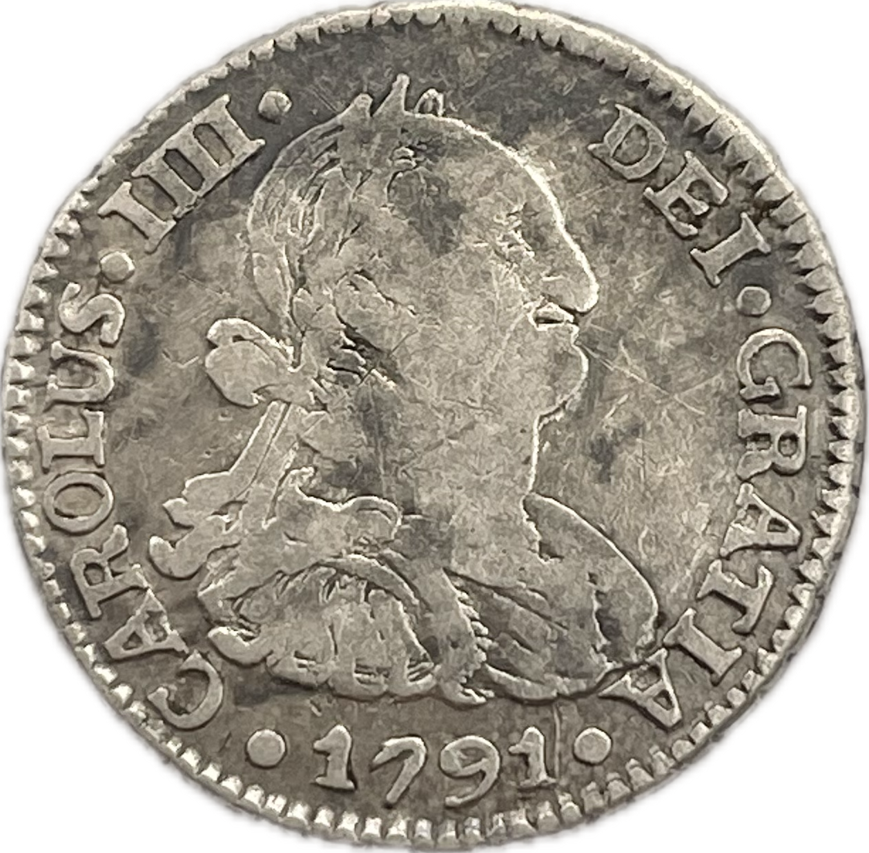 España Colonial - 1791 - Potosí - 1/2 Real