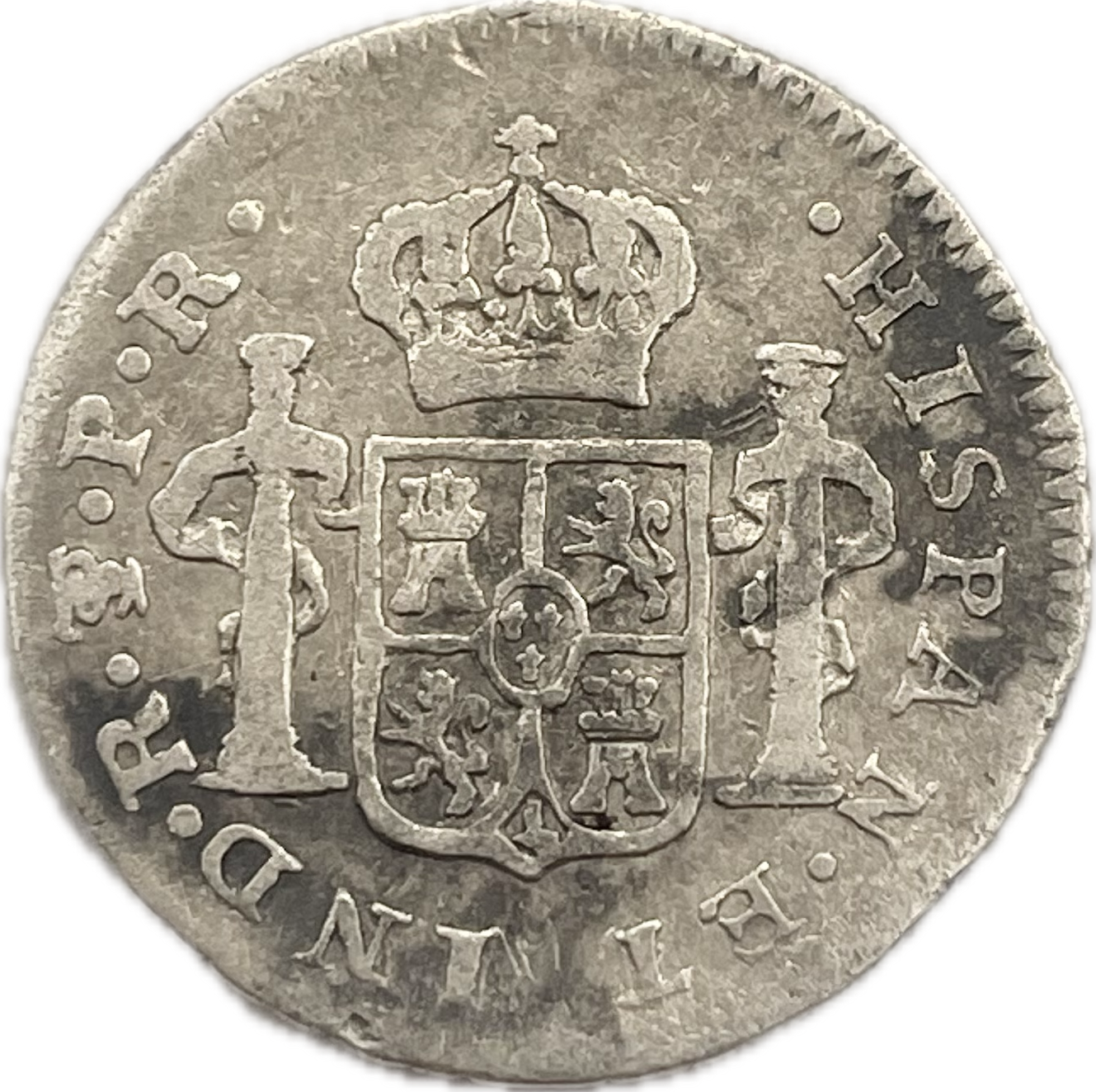 España Colonial - 1791 - Potosí - 1/2 Real