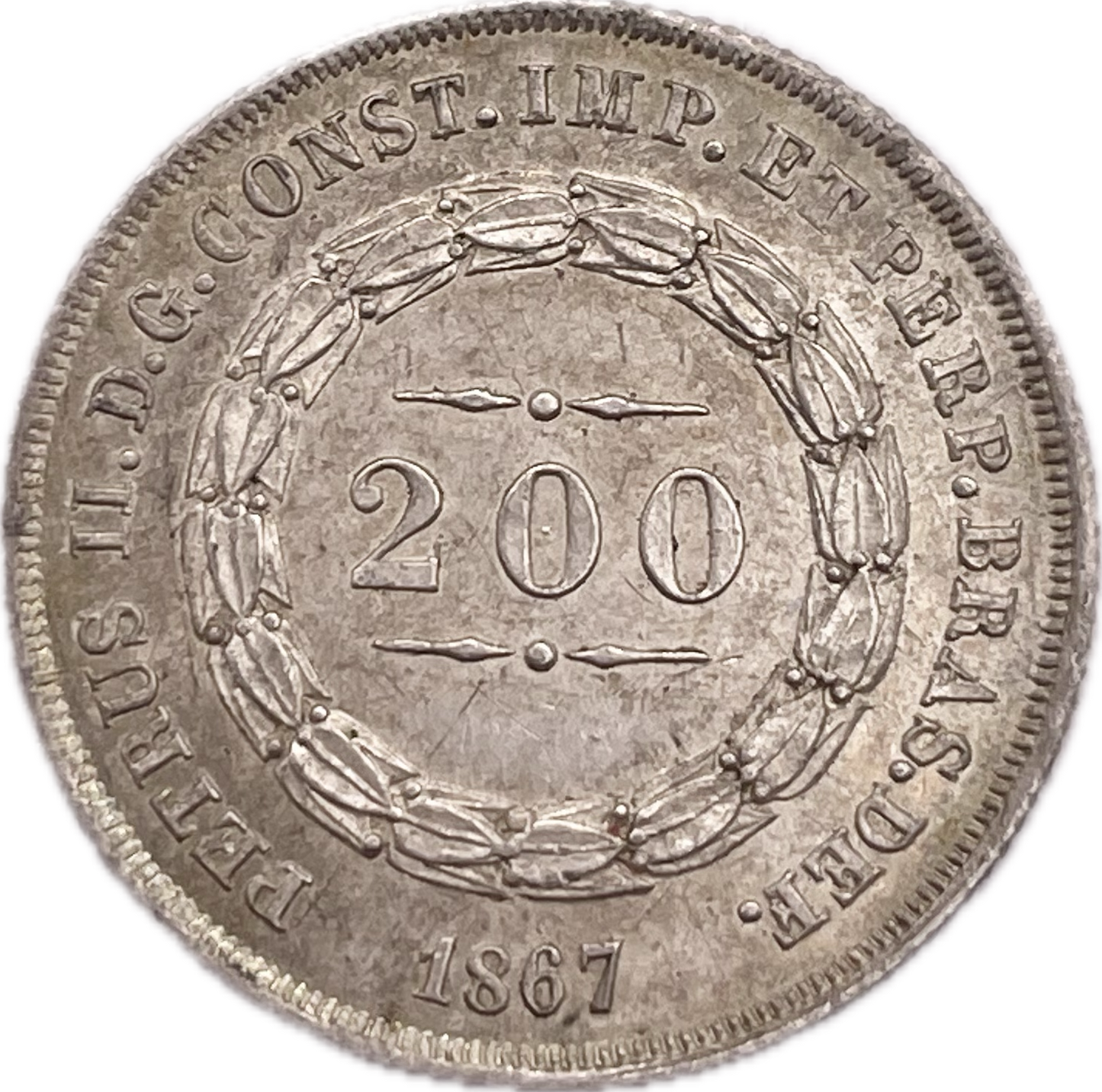 Brasil - 1867 - 200 Reis - Sin Circular