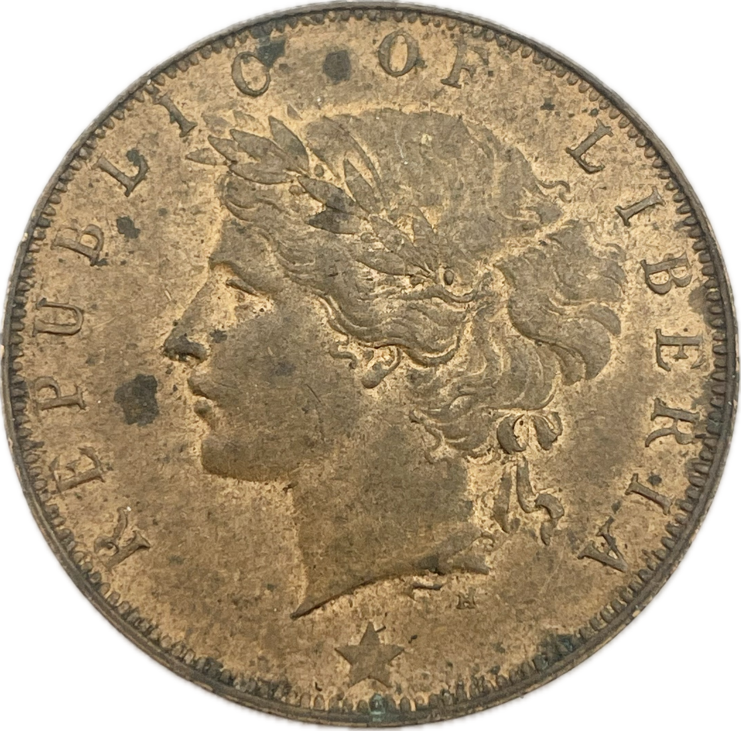 Liberia - 1896 - 1 Cent - Sin Circular