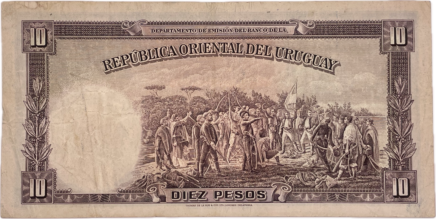 Uruguay - 1935 - 10 Pesos - Banco de la Republica Oriental del Uruguay