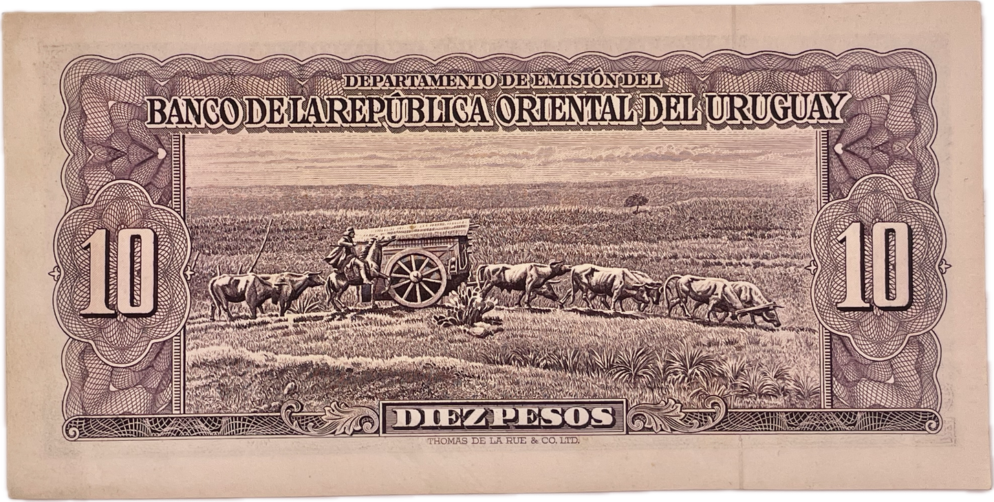 Uruguay - 1939 - 10 Pesos - Banco de la República Oriental del Uruguay - 10.V.17 - Sin Circular