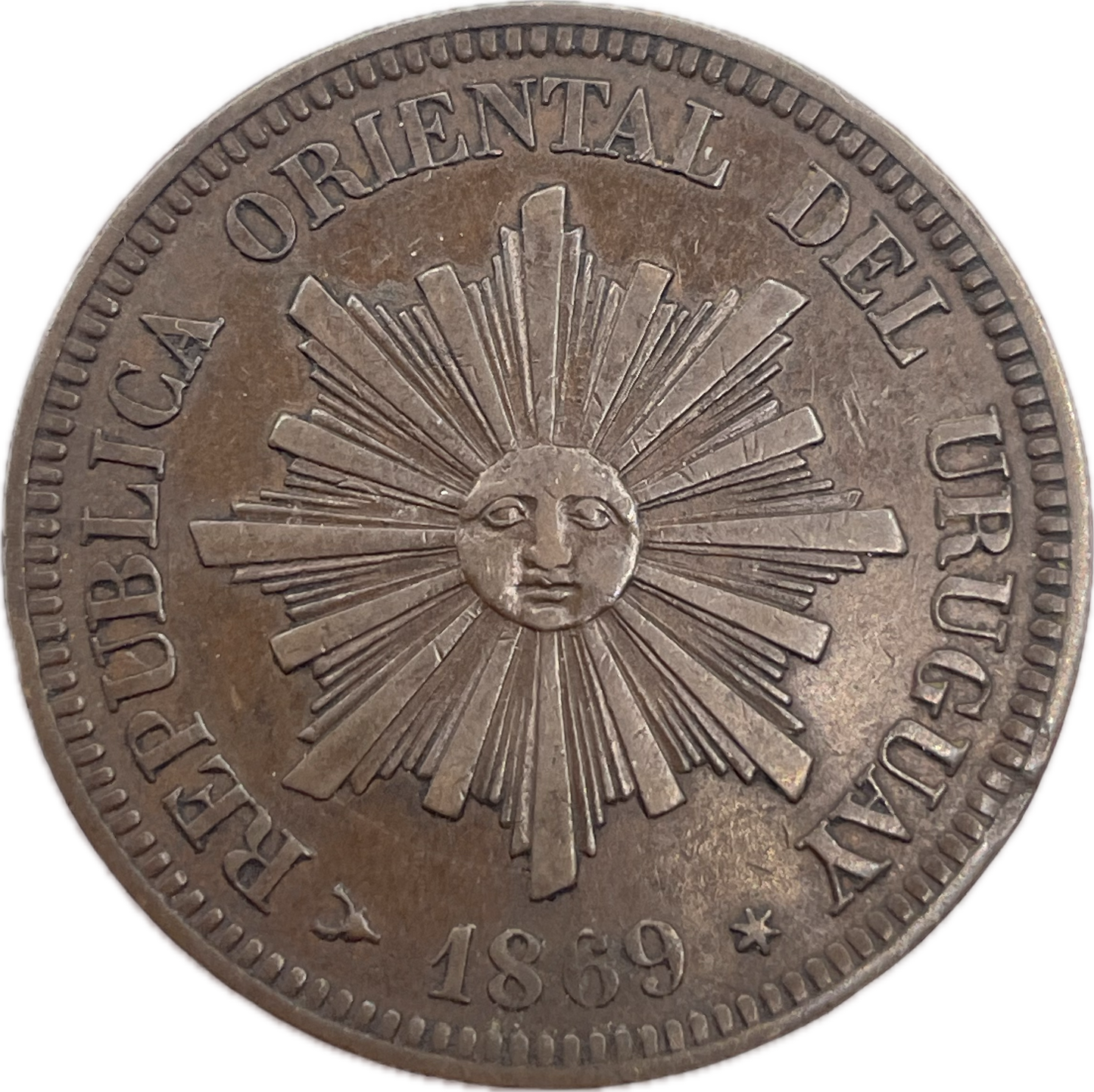 Uruguay - 1869 H - 2 Centésimos