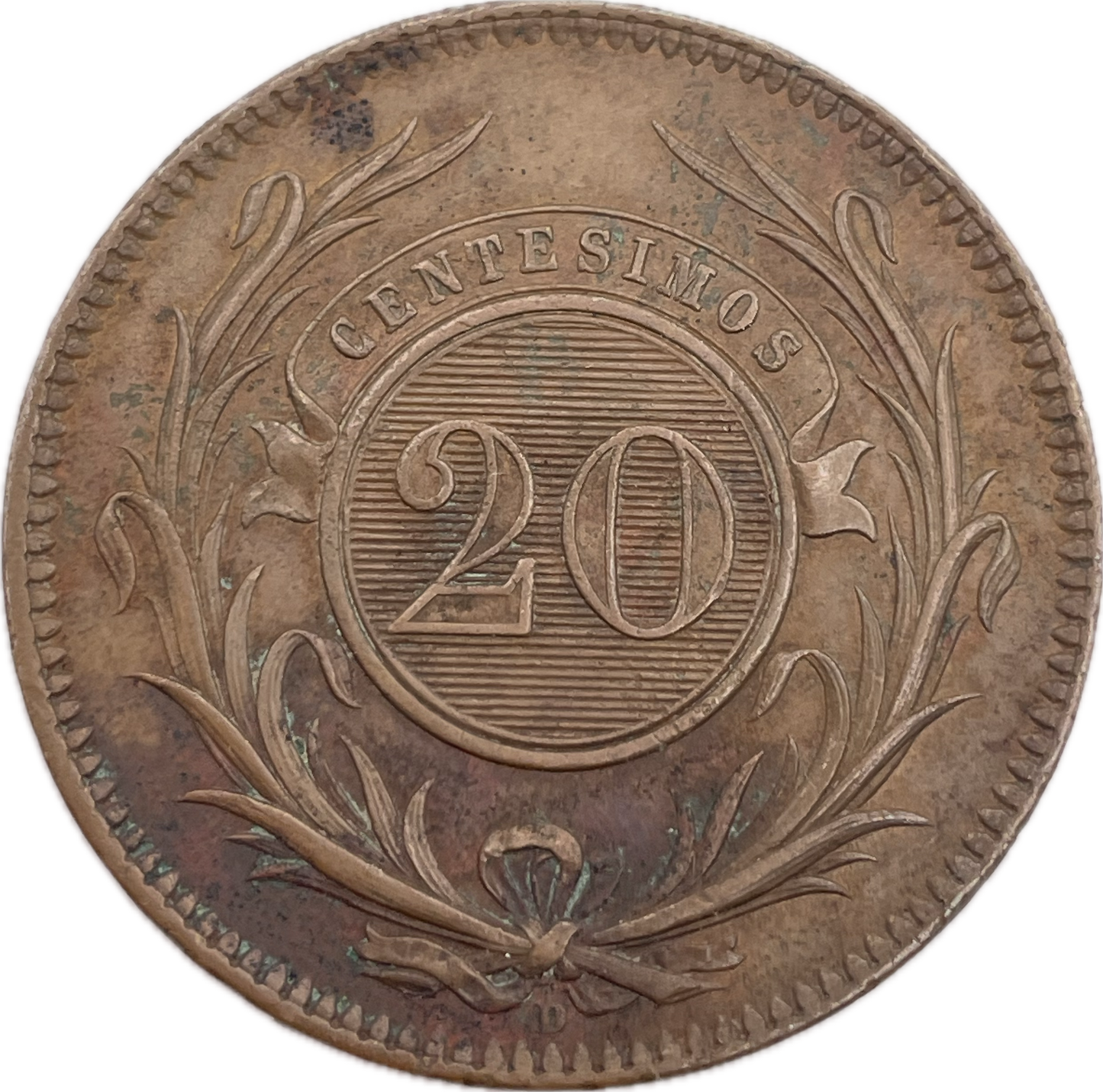 Uruguay - 1857 - 20 Centésimos