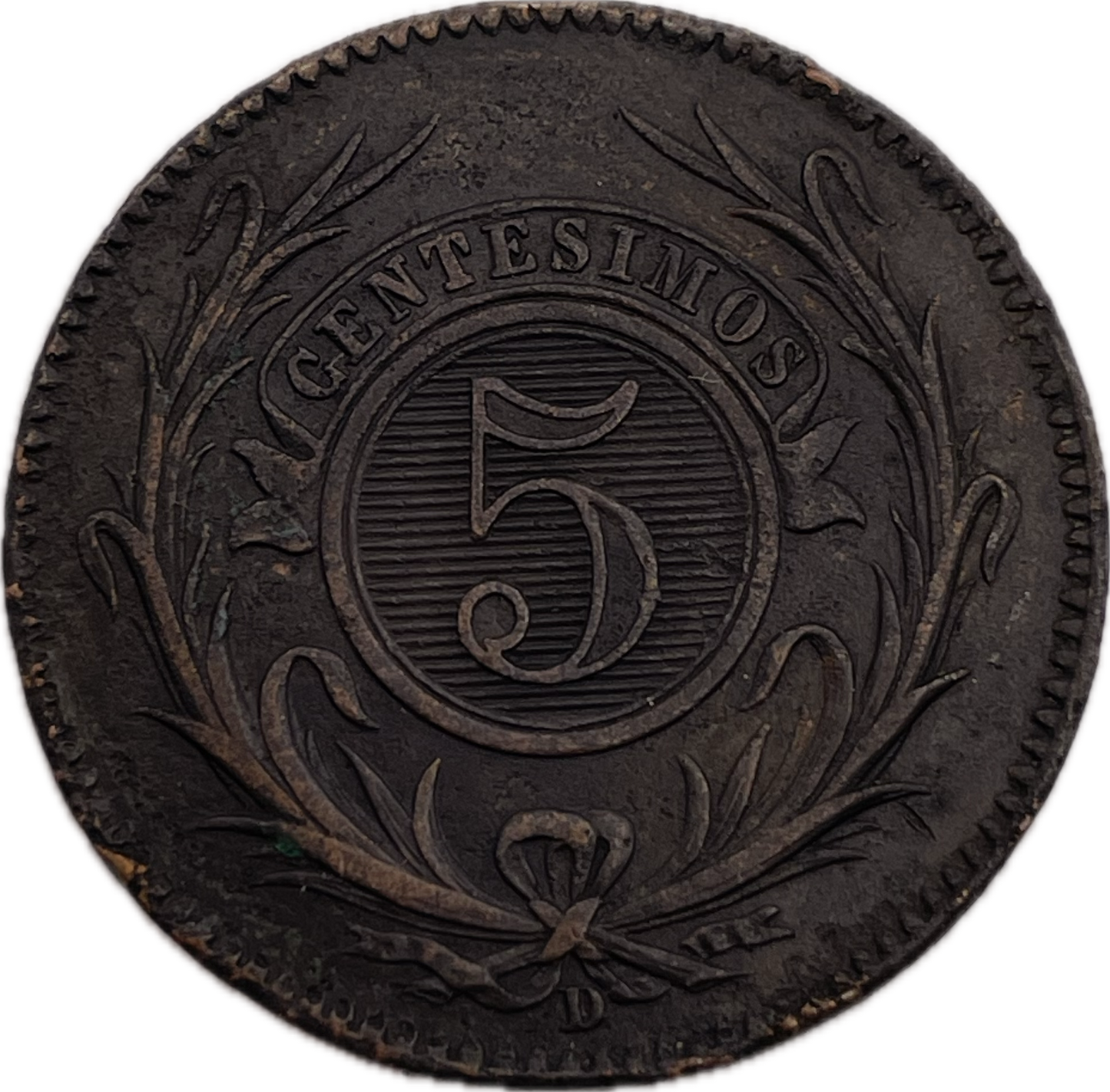 Uruguay - 1857 - 5 Centésimos