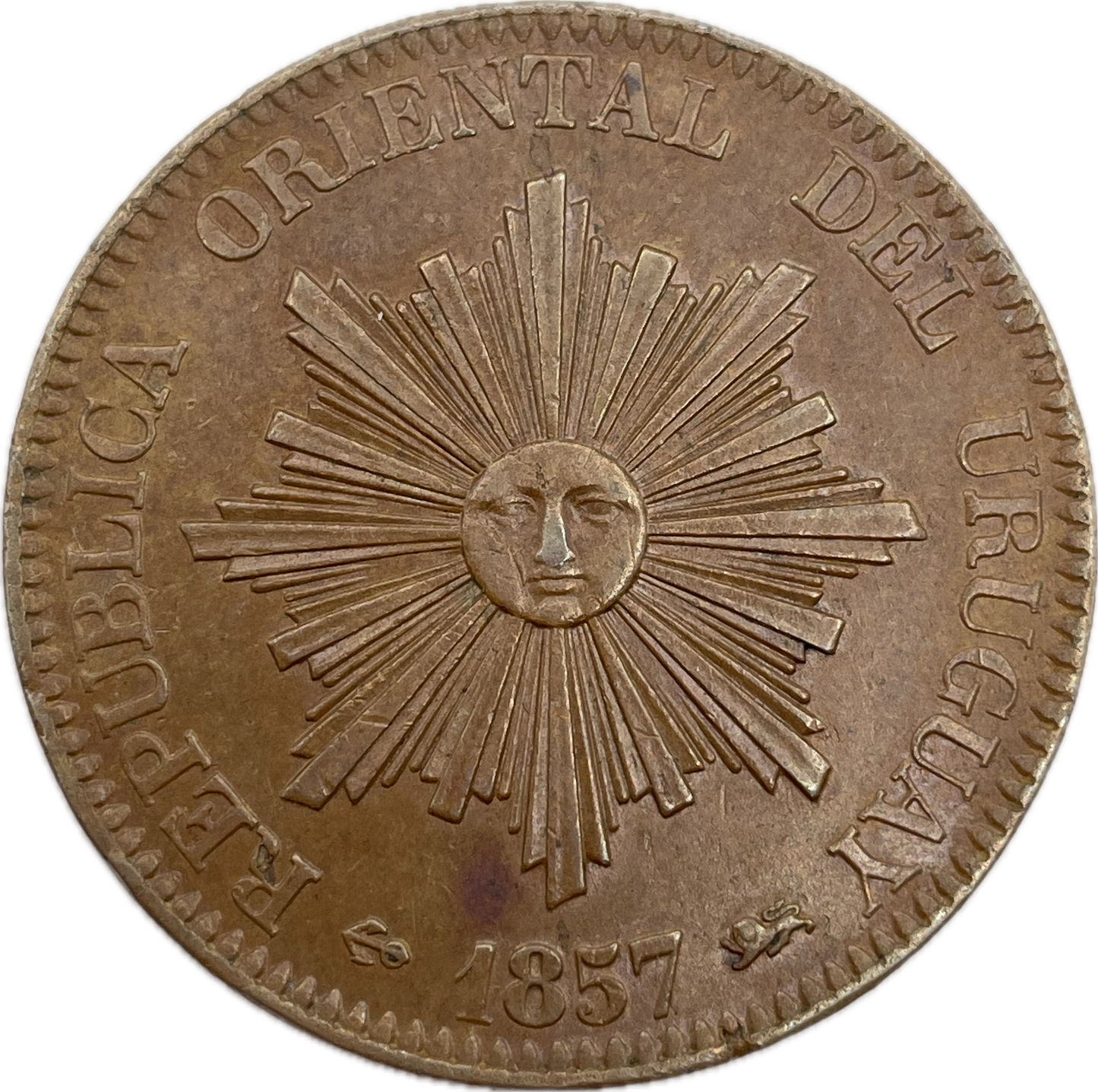 Uruguay - 1857 - 20 Centésimos - Sin Circular