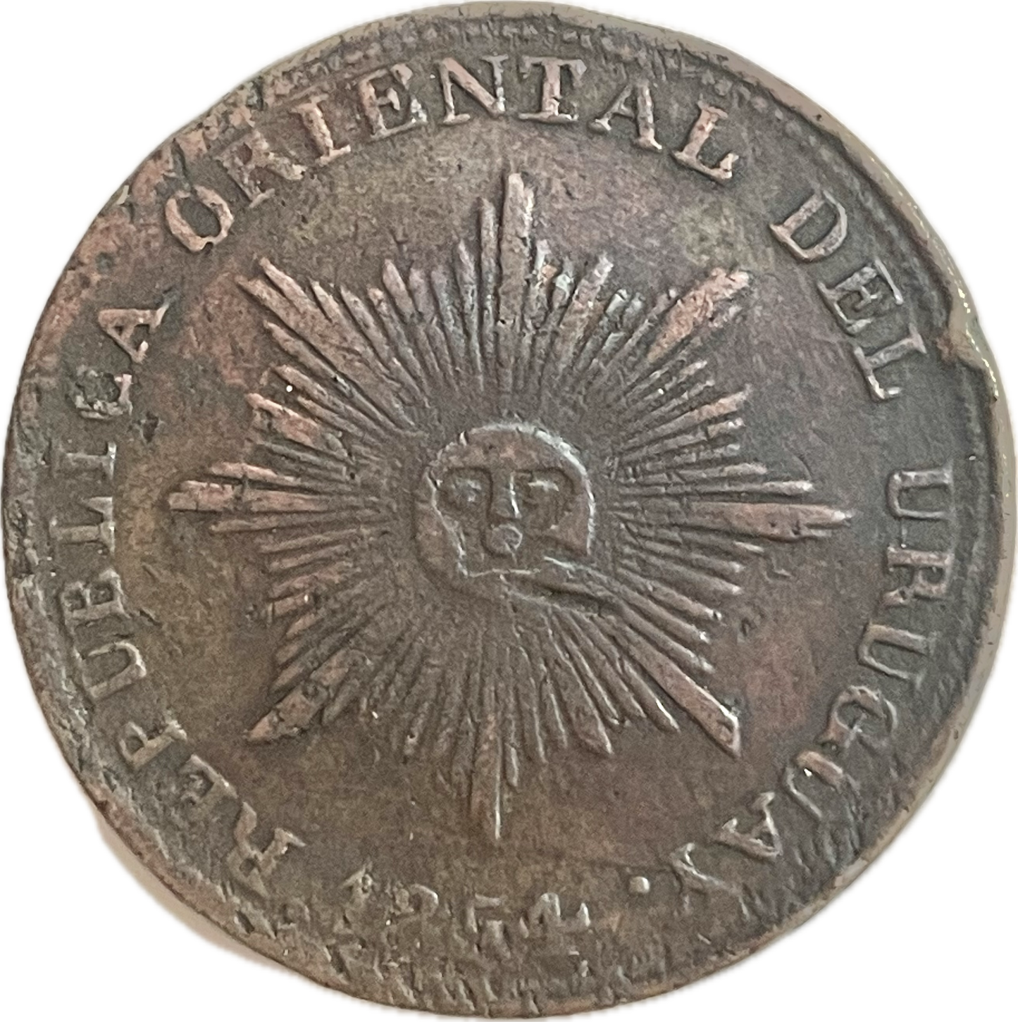Uruguay - 1854 - 20 Centésimos