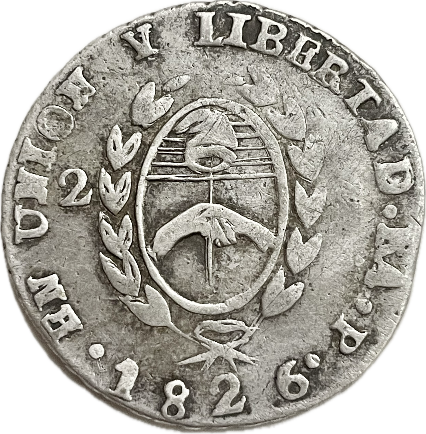 Argentina - 1826 - Provincias del Río de la Plata - 2 Soles - 42.2.5