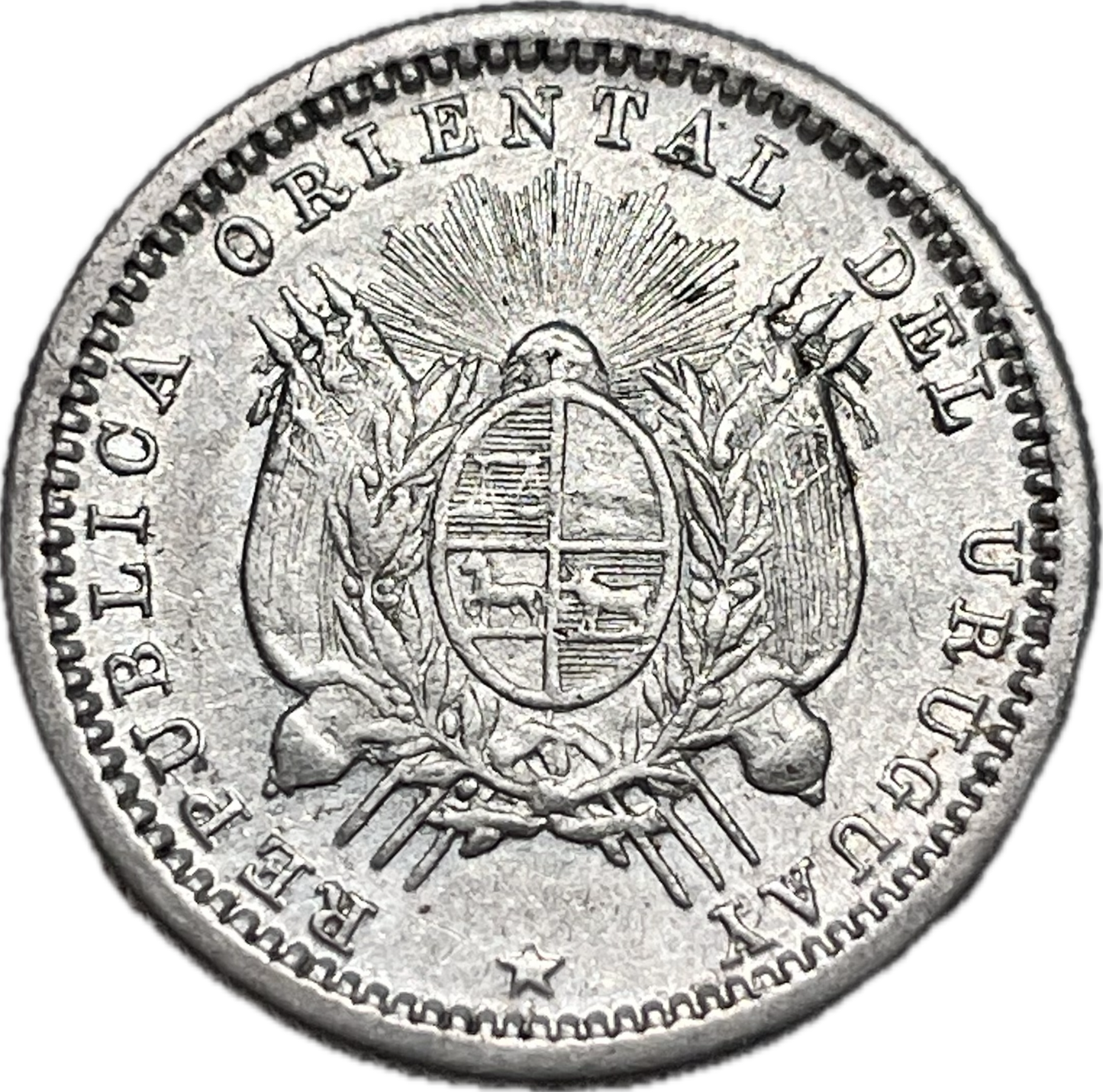 Uruguay - 1877 - 10 Centésimos - Sin Circular