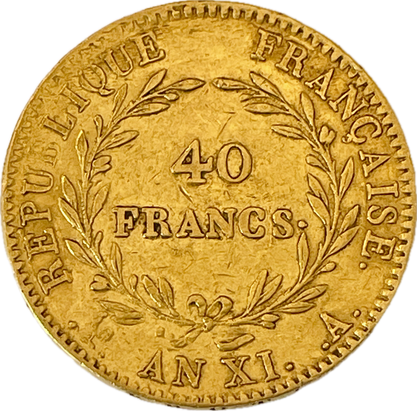Francia - Napoleón Emperador - 1802 (año XI) - 40 Francos