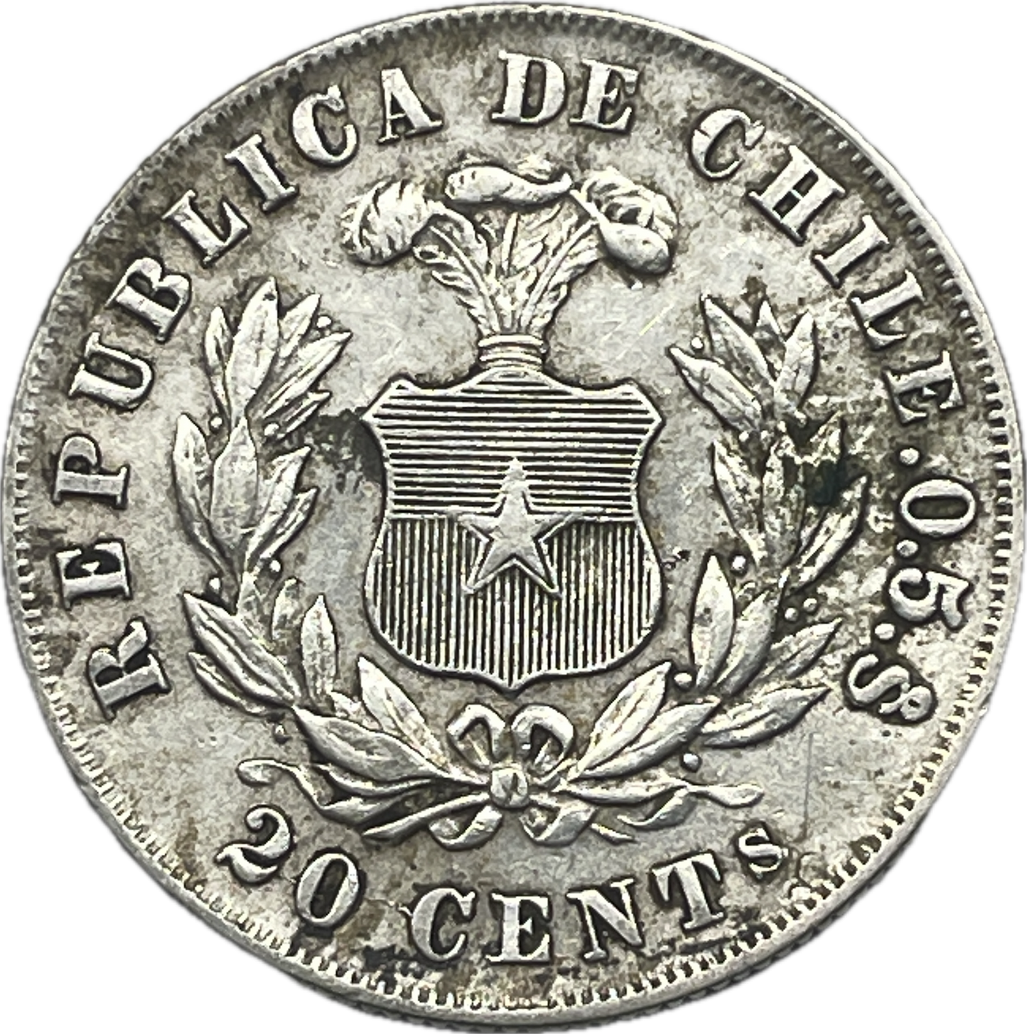 Chile - 1880 - 20 Cents