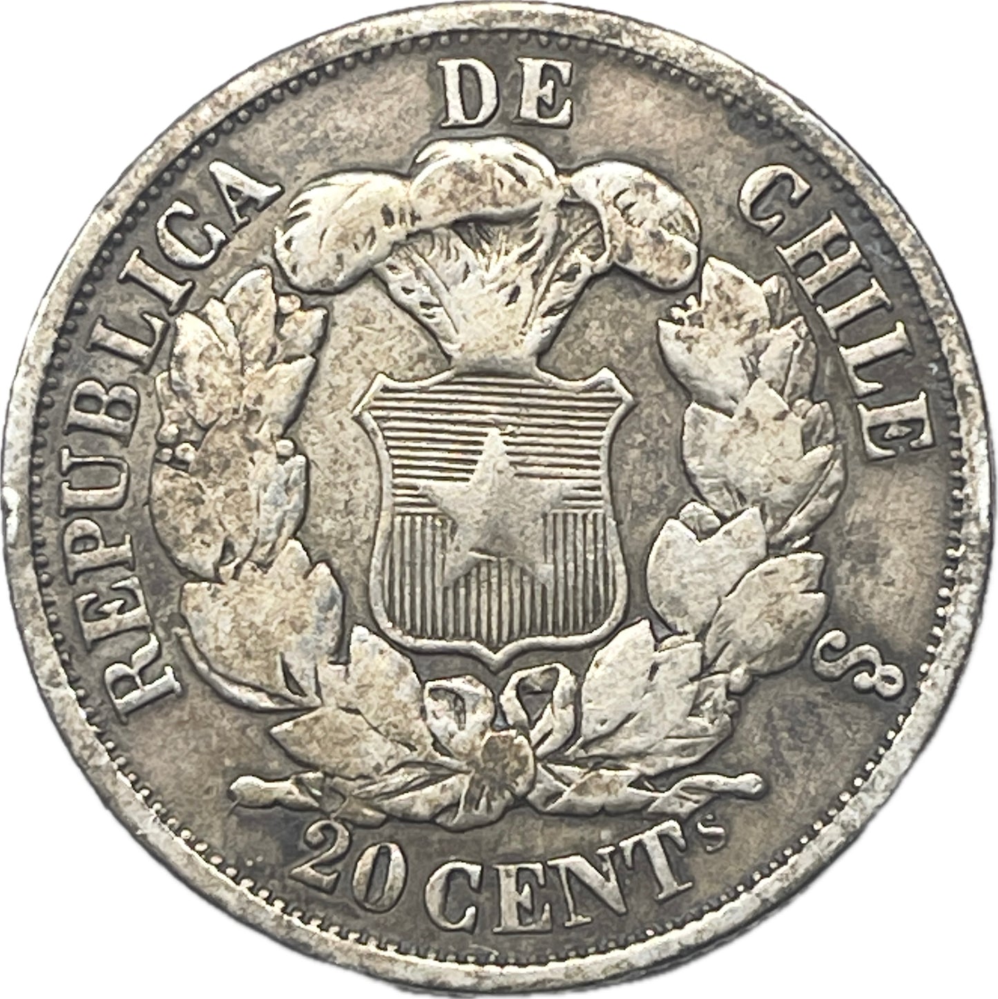 Chile - 1866 - 20 Cents