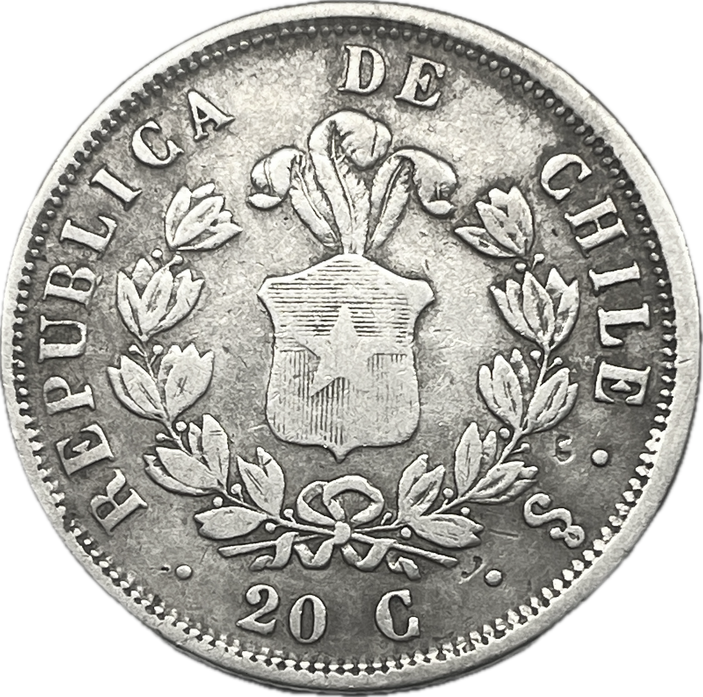 Chile - 1861 - 20 Cents