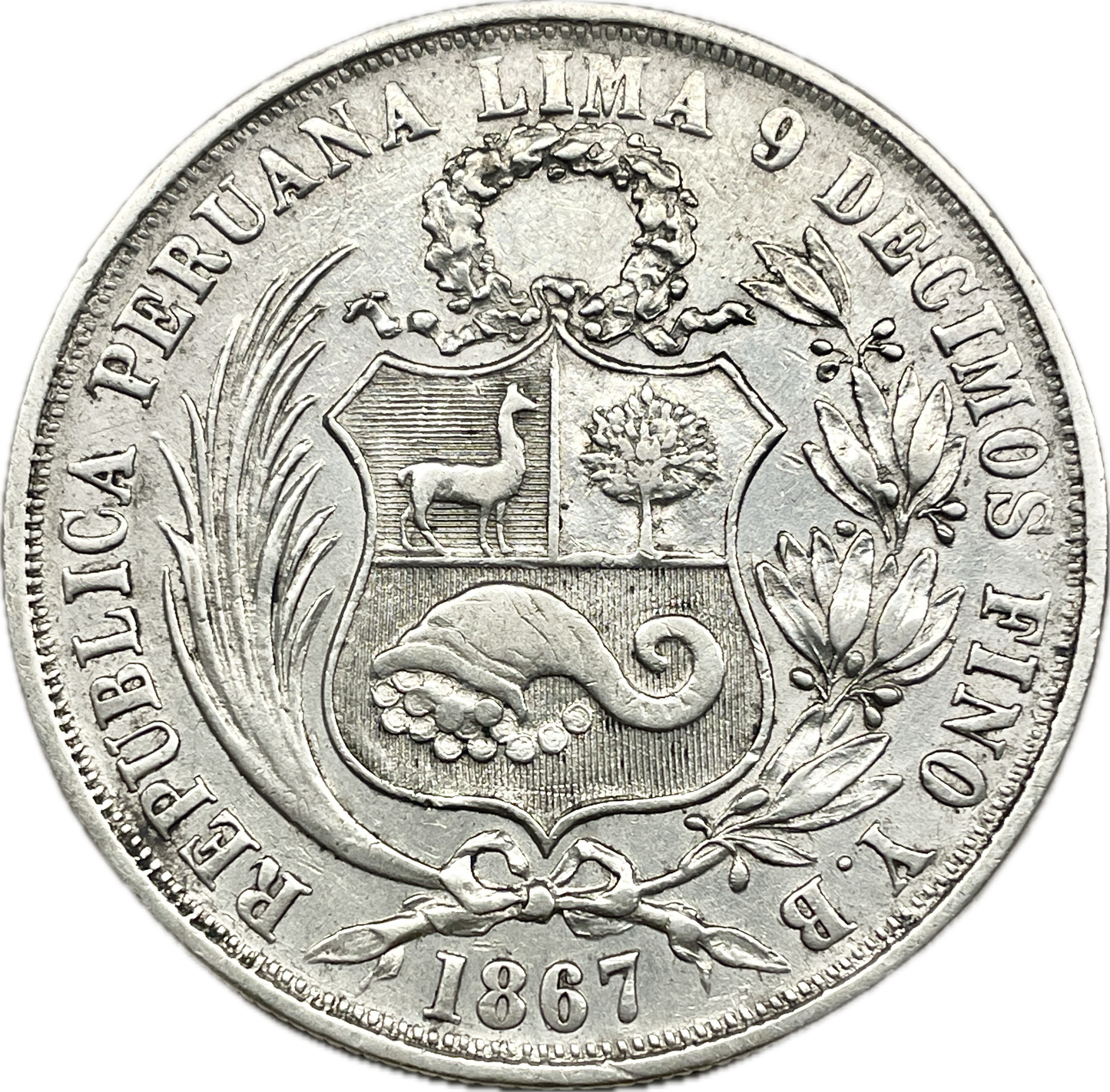 Perú - 1867 - 1 Sol