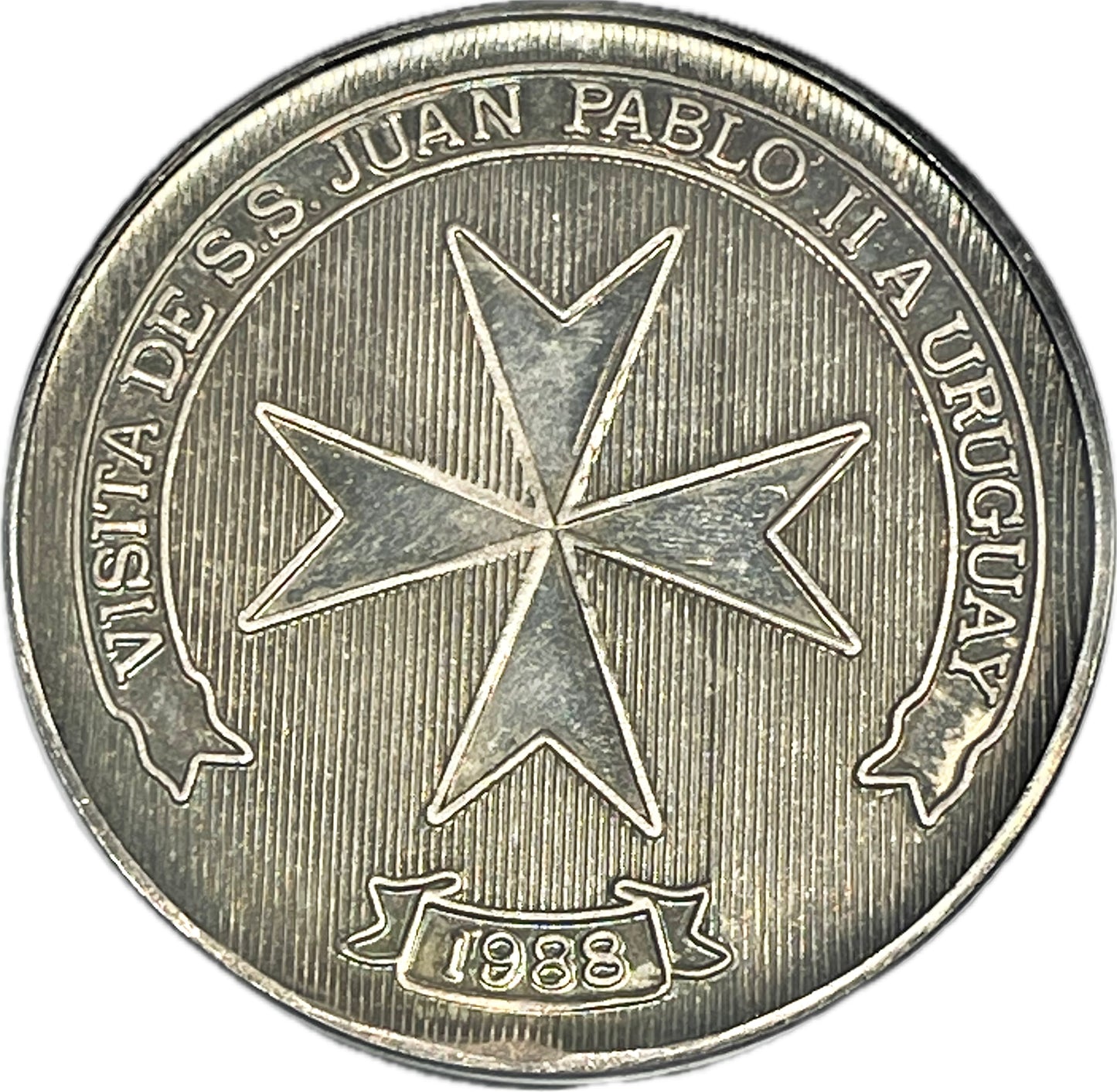 Uruguay - 1988 - Medalla "Visita de SS Juan Pablo II a Uruguay