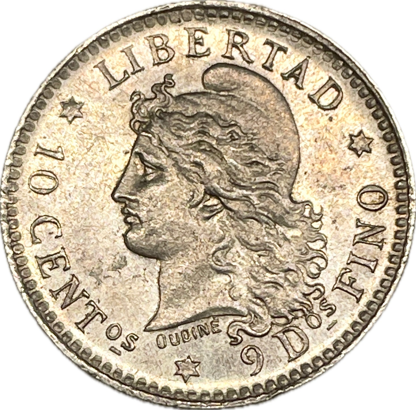 Argentina - 1883 - 10 Centavos - Sin Circular
