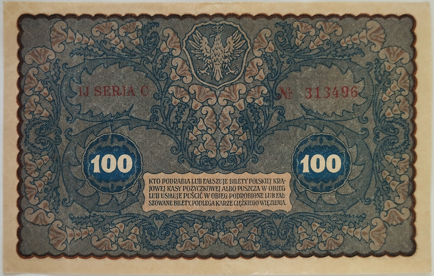 Polonia - 1919 - 100 Marcos