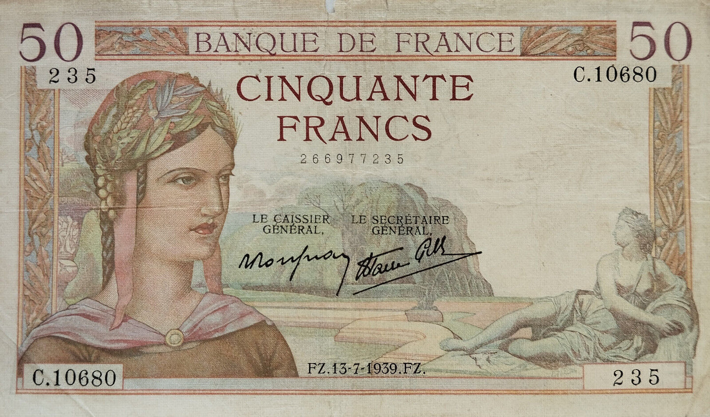 Francia - 1939 - 50 Francos