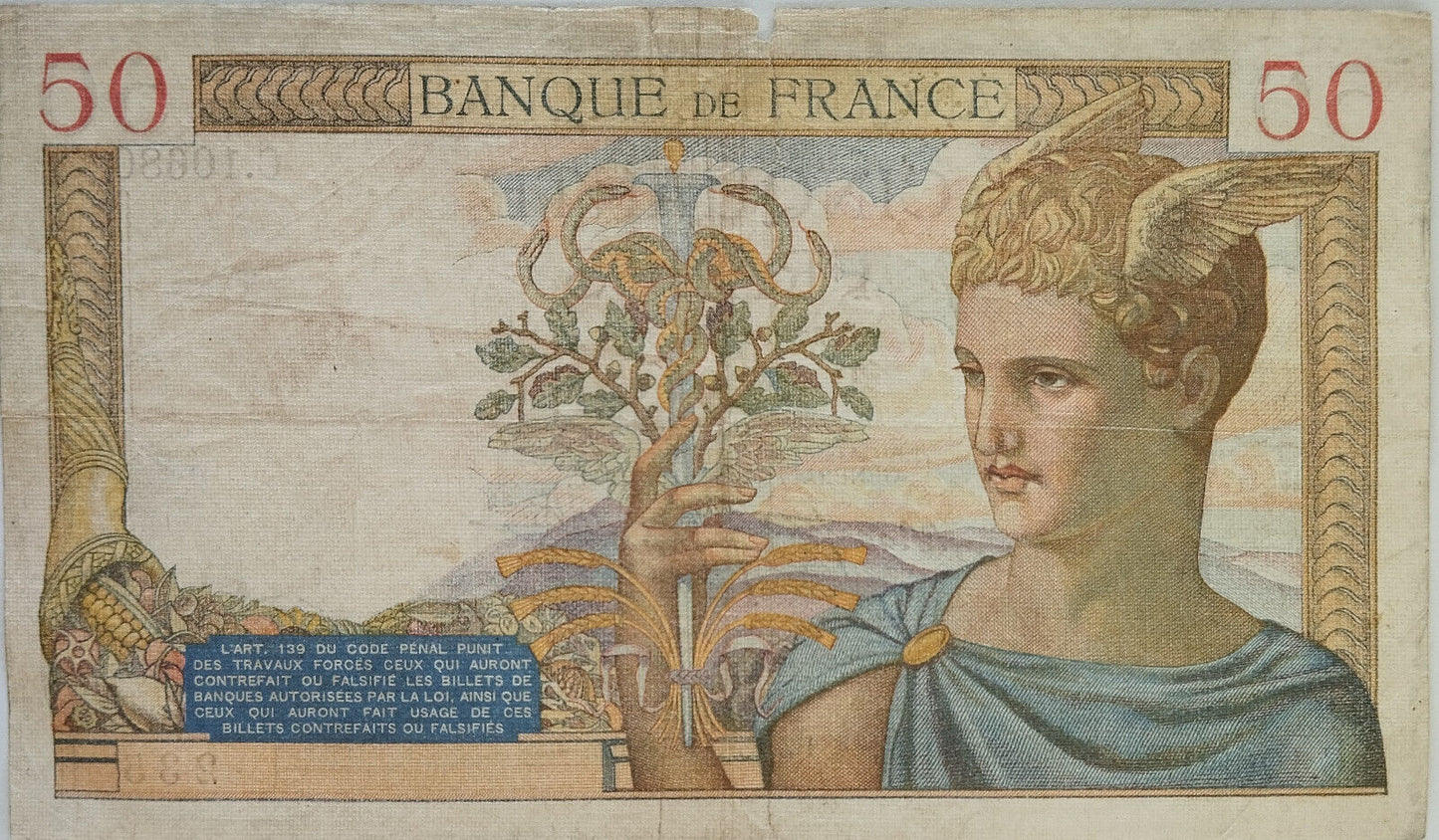 Francia - 1939 - 50 Francos