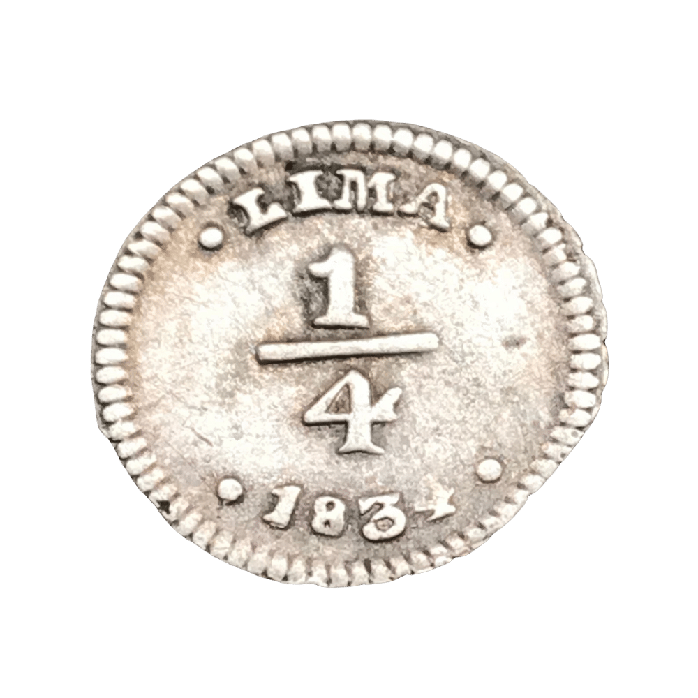 Perú - 1834 - ¼ Real