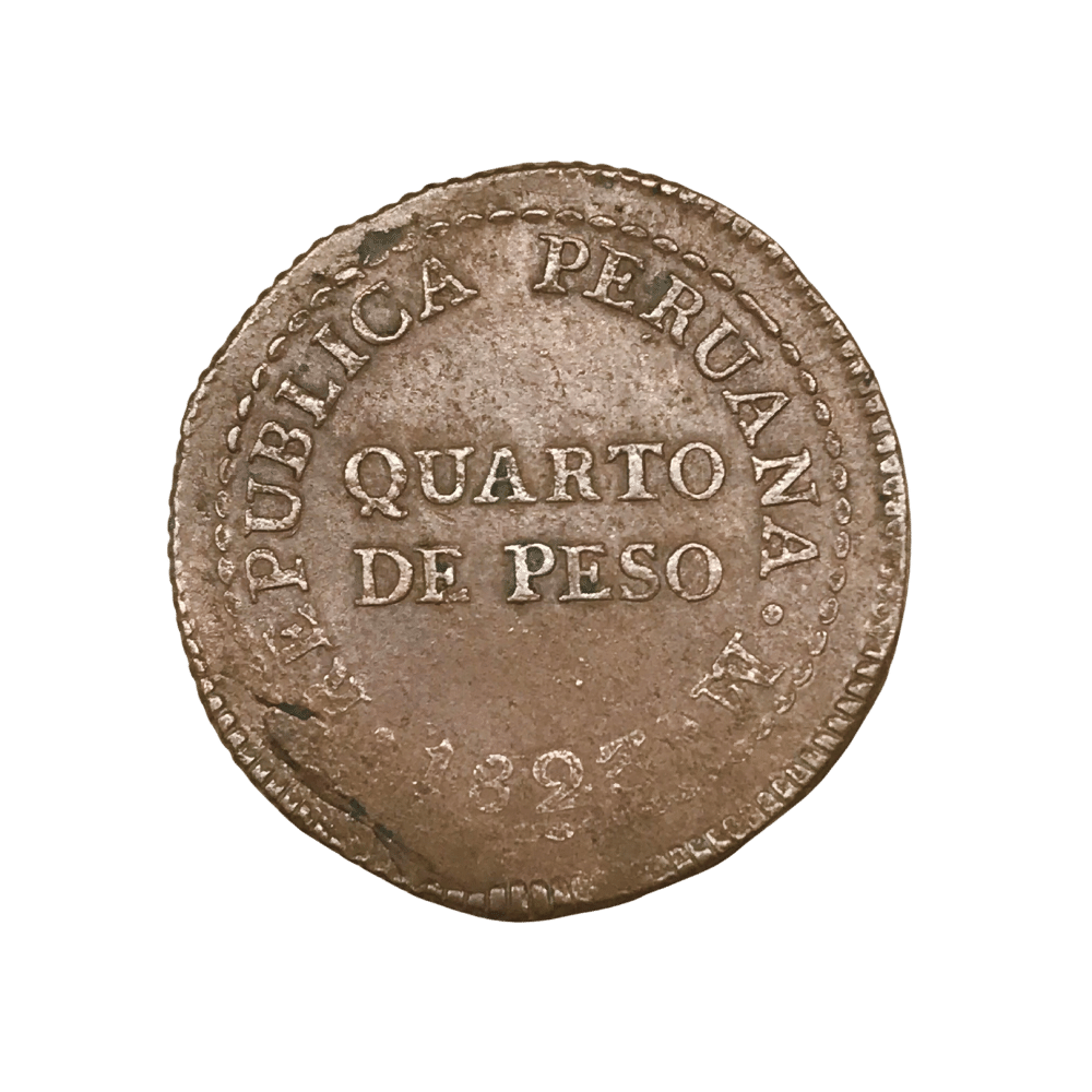 Perú - 1823 - ¼ de Peso