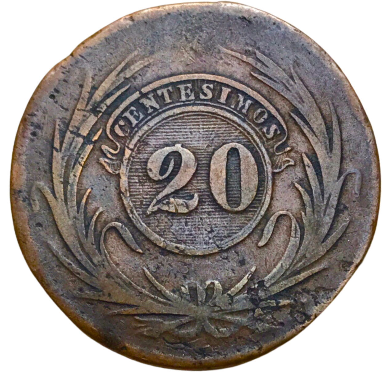 Uruguay - 1844 - 20 Centésimos