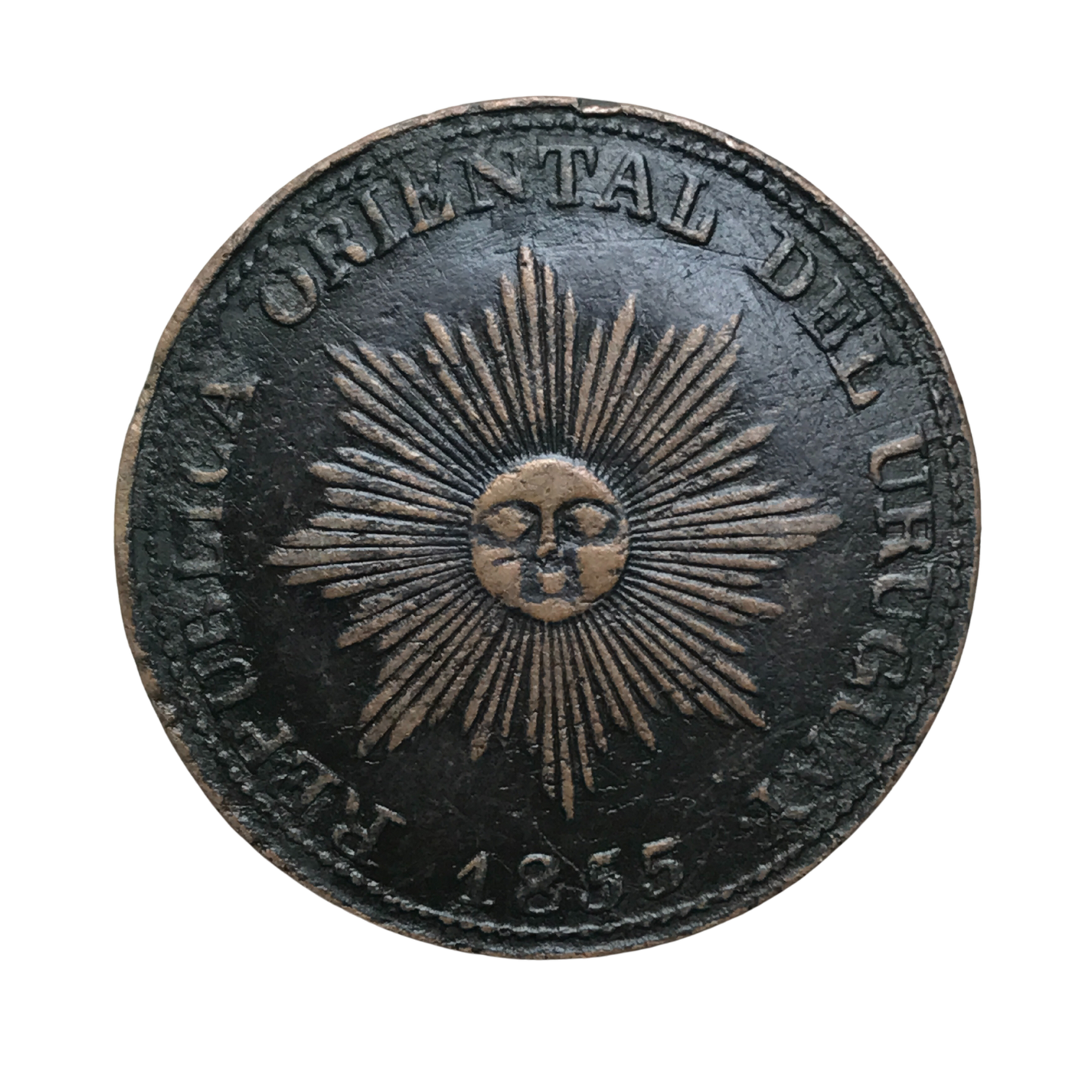 MU_ Uruguay - 20 Centésimos 1855 - 11.1.A