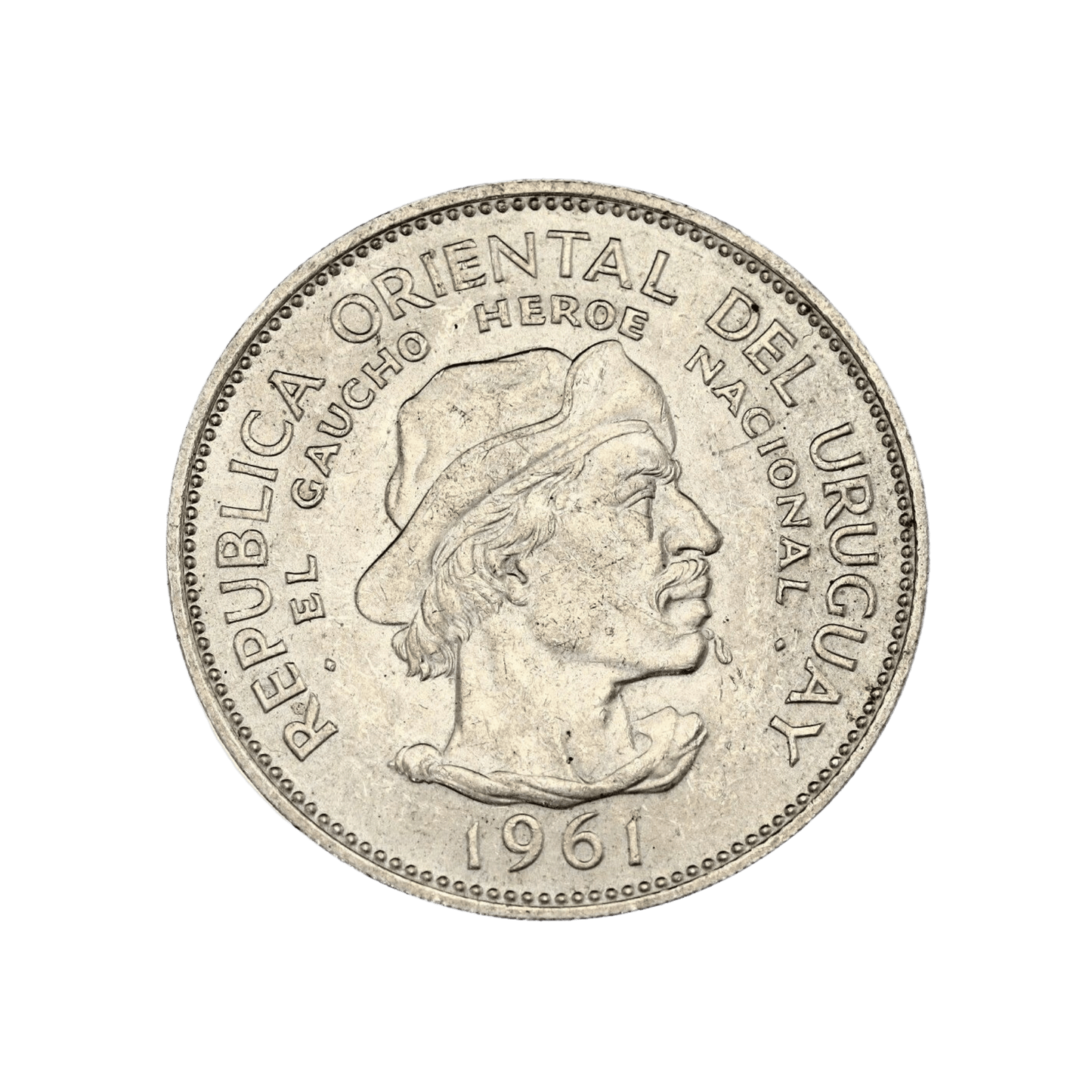 MU_ Uruguay - Gaucho - 10 Pesos 1961