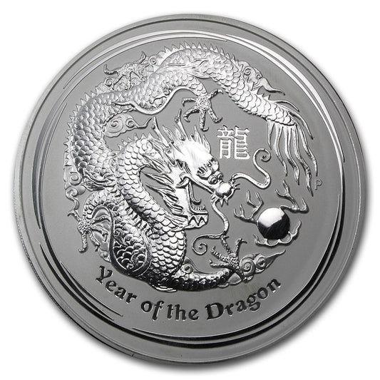 Australia - 2012 - 30 Dólares - Año del Dragon - 1kg de Plata