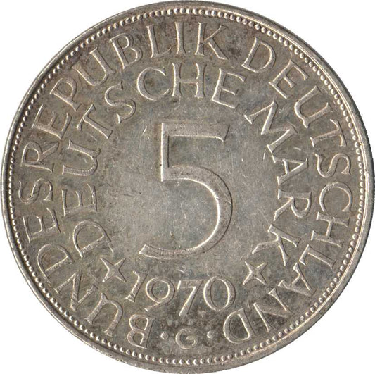 Alemania - 1951 a 1974 - 5 Mark