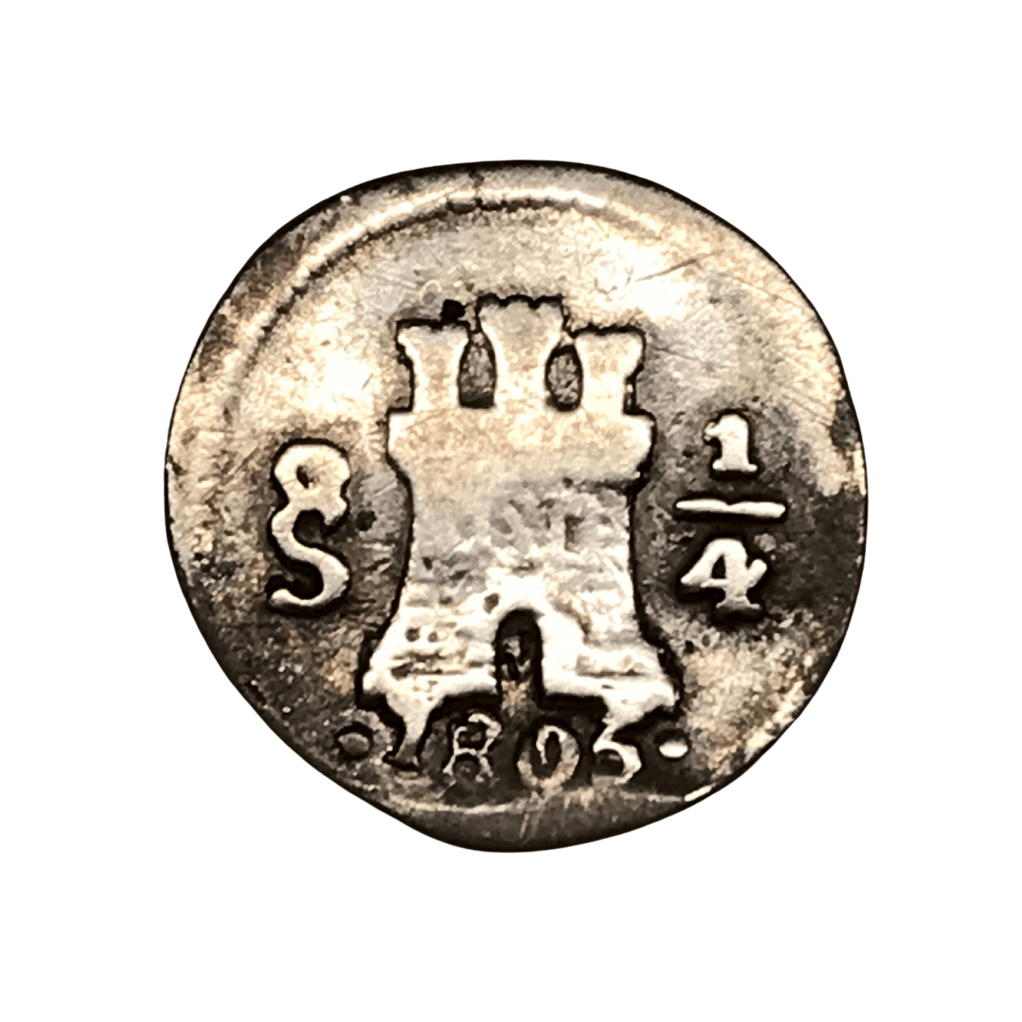 MC_ España Colonial - Chile - ¼ Real 1805