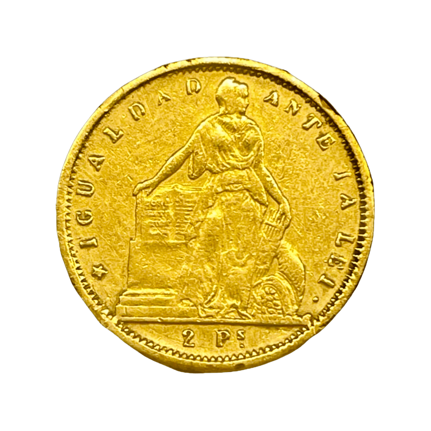 MO_ Chile - 2 Pesos 1857