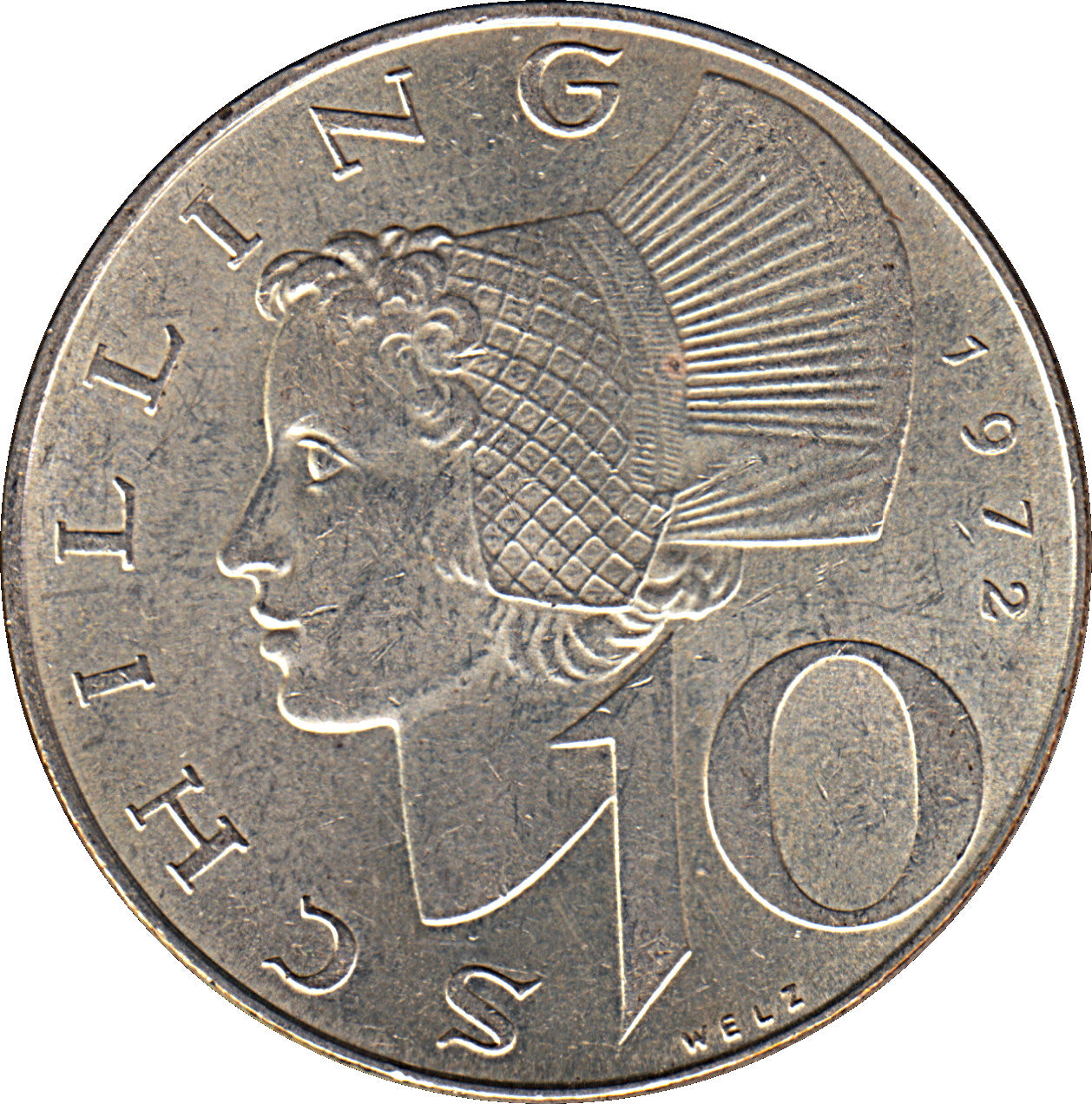 Austria - 1957 a 1973 - 10 Schilling