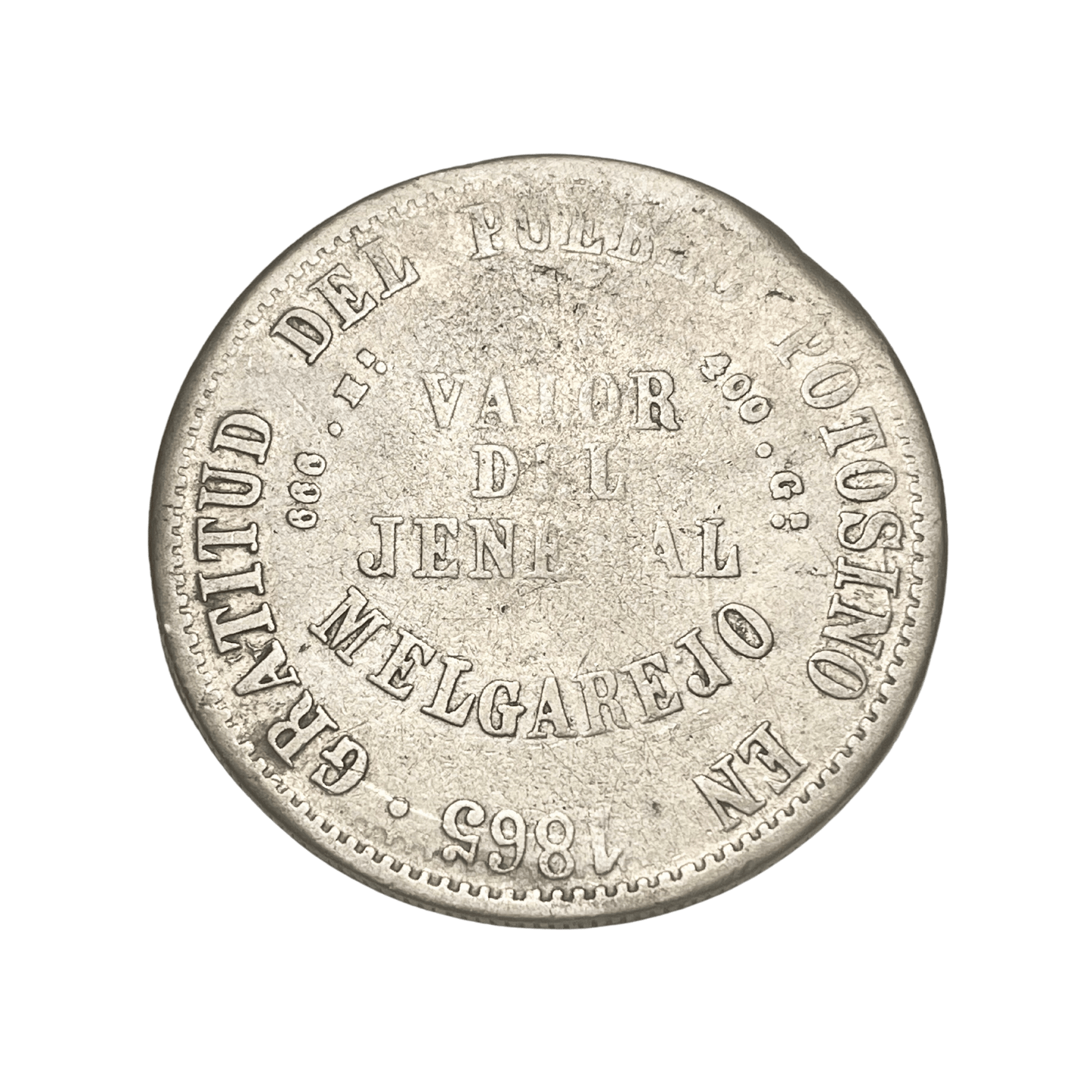 MM_ Bolivia - 1 Melgarejo 1865