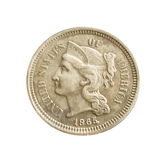 AM_ Estados Unidos - 3 Cent 1865