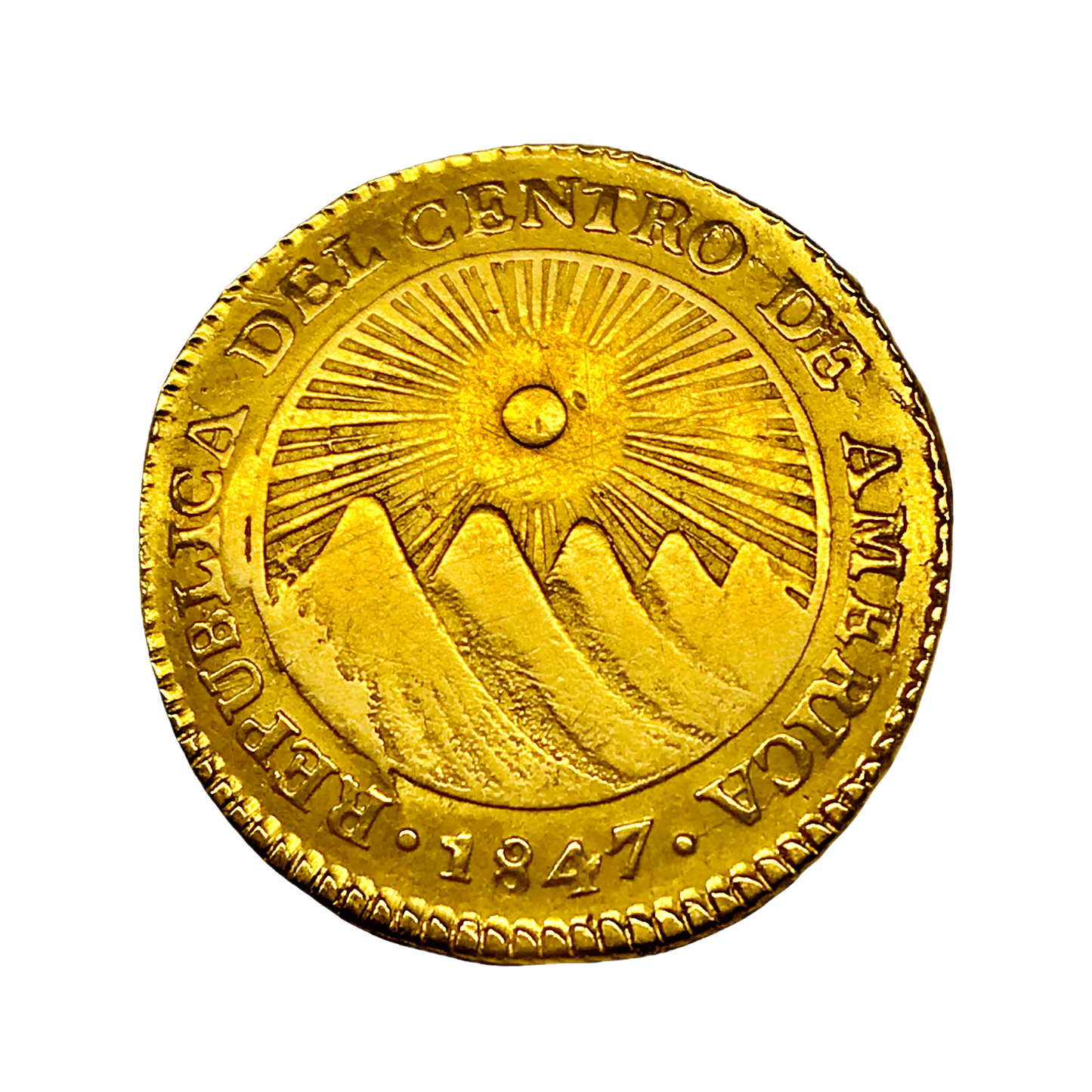 MO_ República Centroamericana - 2 Escudos 1847 NG