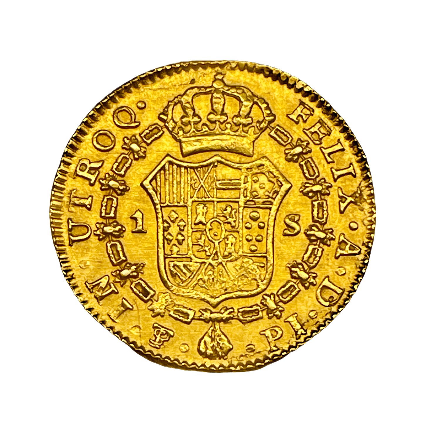 MO_ Potosí - España Colonial -  1 Escudo 1823