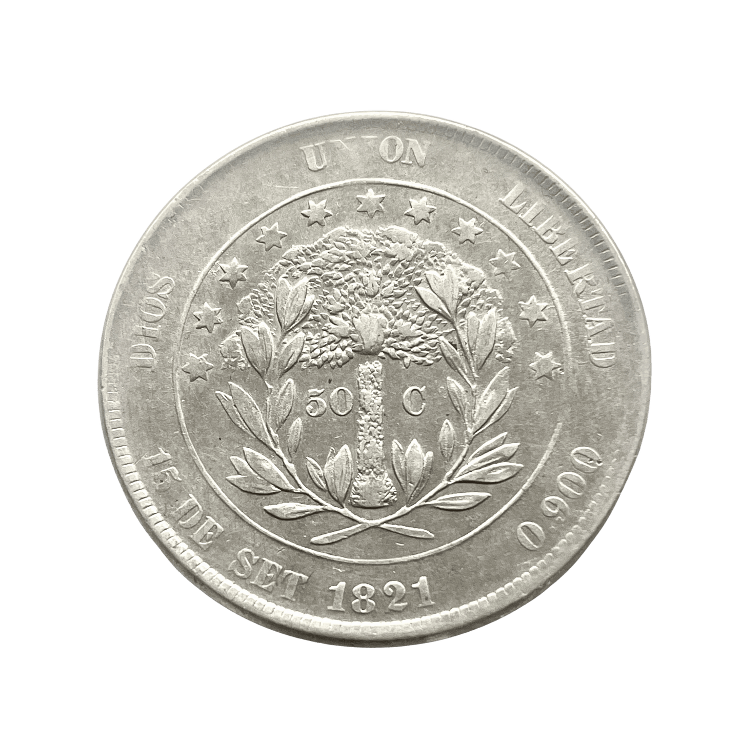MM_ Honduras - 50 Centavos 1821
