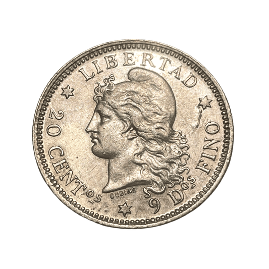 AM_ Argentina - 20 Centavos 1883