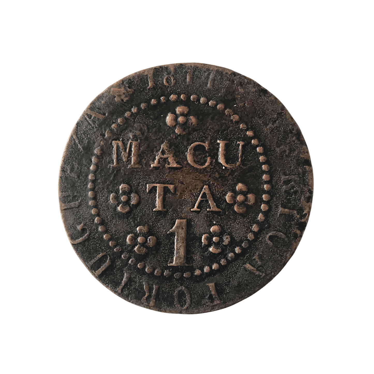 MM_ Angola / Brasil - 1 Macuta 1814