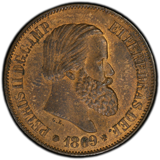 AM_ Brasil - 20 Réis - 1869 - Certificada