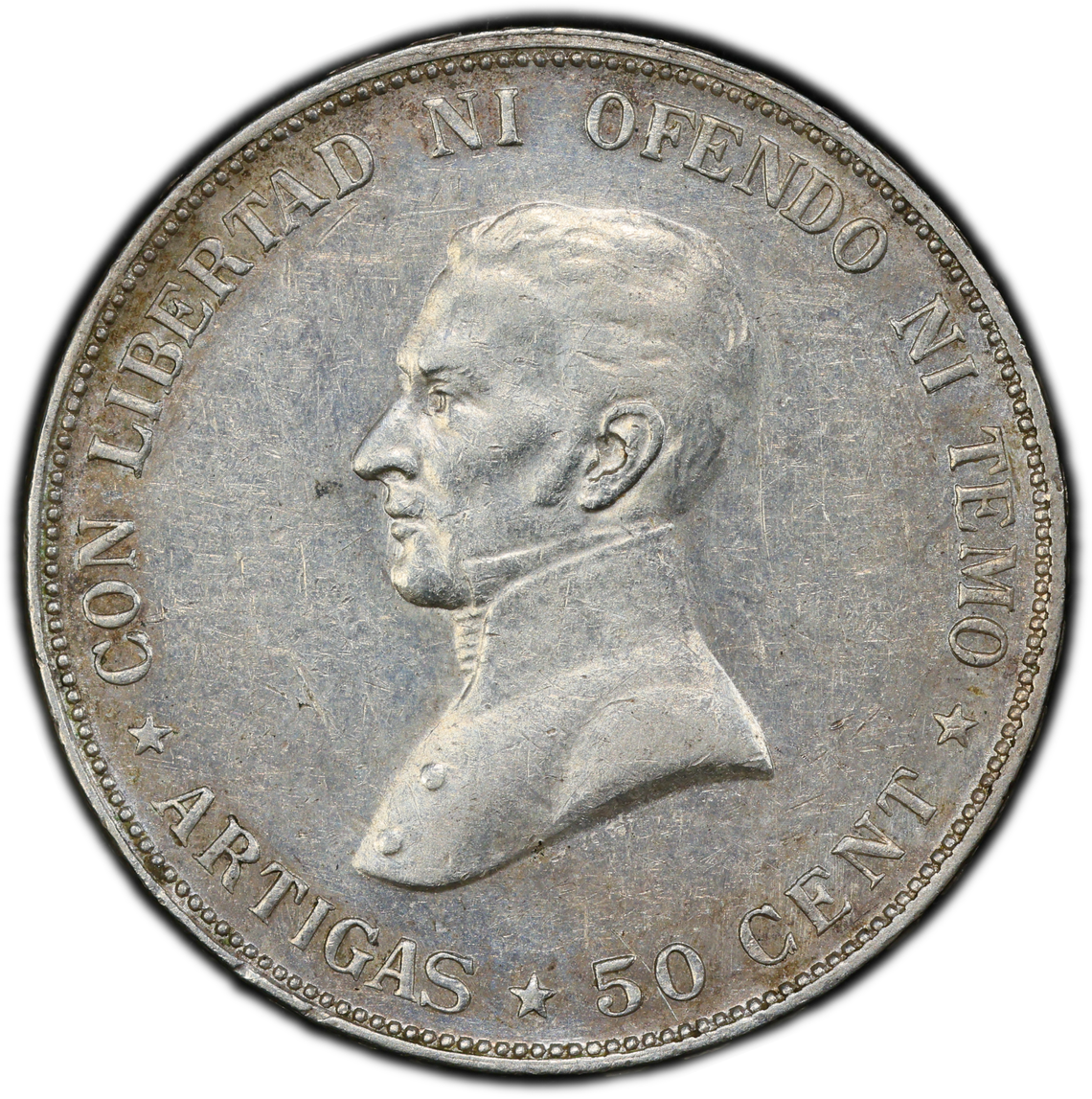 MU_ Uruguay - 50 Centésimos - 1917 - Certificada