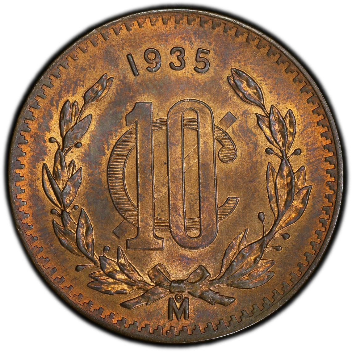 AM_ México - 10 Centavos - 1935 - Certificada