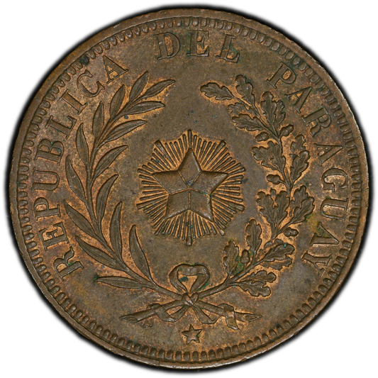 AM_ Paraguay - 4 Centésimos - 1870 - Certificada