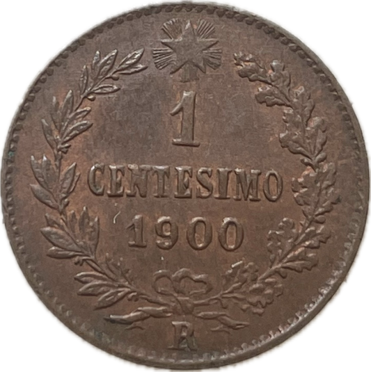 Italia - 1900 - 1 Centésimo - Sin Circular