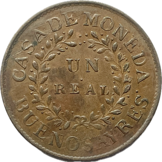 Argentina - 1840 - Buenos Aires - 1 Real - 16.1.8 - Sin Circular